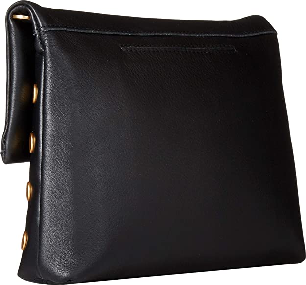 Hammitt Women's VIP Medium Leather Purse With Strap Black/Brushed Gold