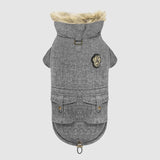 Canada Pooch Alaskan Army Parka Size 14+ Salt & Pepper Insulated Dog Coat