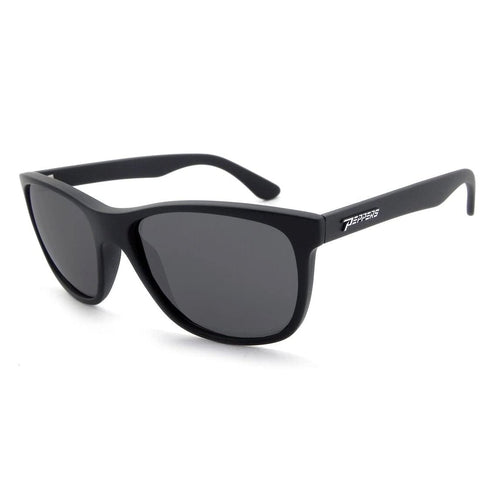 Peppers Polarized Sunglasses Moana Matte Rubberized Black w/Smoke Polarized Lens
