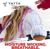 Yatta Golf Womens Standout Performance Short Sleeve Golf Polo Shirt