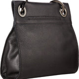 Hammitt Women's Tony Small Leather Purse With Strap Black/Gunmetal