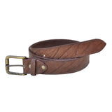 Tag Safari Buffalo Skin Genuine Leather Belt, Brass Buckle Fully Adjustable Made In Africa