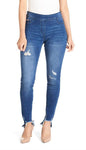 Coco + Carmen OMG Cutout Fringe Small Dark Denim Skinny Jeans