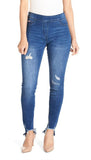 Coco + Carmen OMG Cutout Fringe Small Dark Denim Skinny Jeans