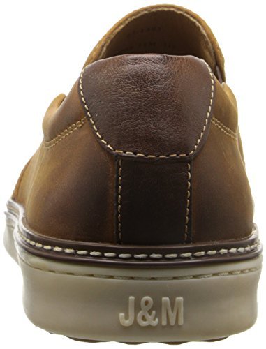 Johnston & Murphy McGuffey Skull Embossed Brown Leather Size 8.5 Slip-On Shoes
