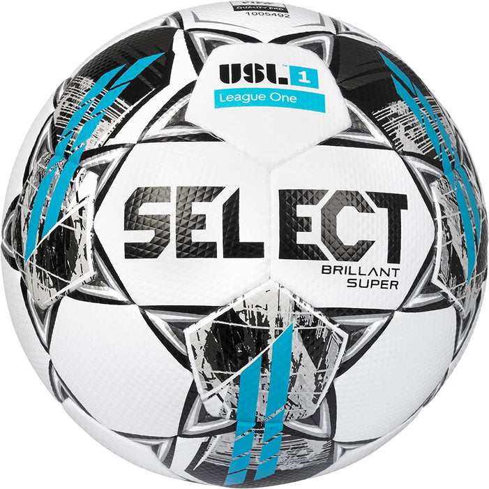 Select Brillant Super V22 USL Soccer Ball White/Blue Size 5 FIFA  Approved