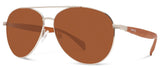 Abaco Men's Burton Gold/Tortoise/Brown Polarized Sunglasses