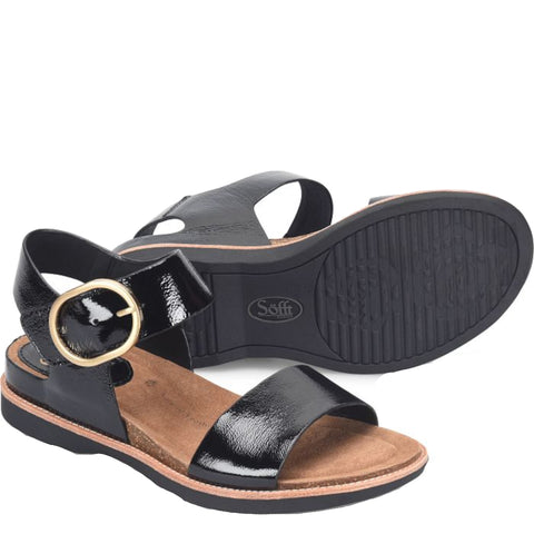 Sofft Womens Leather Bali Ankle Strap Sandals