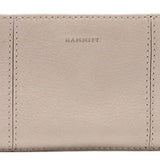 Hammitt 110 North Folding Leather Wallet Paved Grey One Size With Zipper