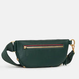 Hammitt Women's Grove Green/Brushed Gold Charles Crossbody Leather Belt Bag