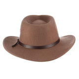 Scala Men's Dakota Crushable Wool Felt Outback Hat
