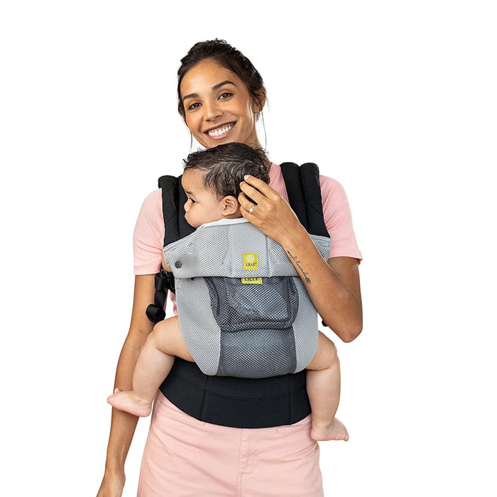 LILLEbaby Complete Airflow Ergonomic 6-in-1 Grey/Silver Carrier Newborn-Toddler