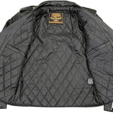 Milwaukee Leather Men's LKM1781 Black Police Style Leather Motorcycle Jacket