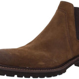 Johnston & Murphy Men's Barrett Size 11.5 Tan Oiled Suede Chelsea Boots