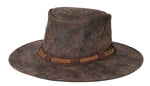 Stetson Men's Canberra Distressed Suede Aussie Safari Hat