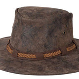 Stetson Men's Canberra Distressed Suede Aussie Safari Hat