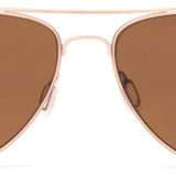 Otis Eyewear Drift Brushed Gold/Eco Havana Brown Mineral Lens Sunglasses