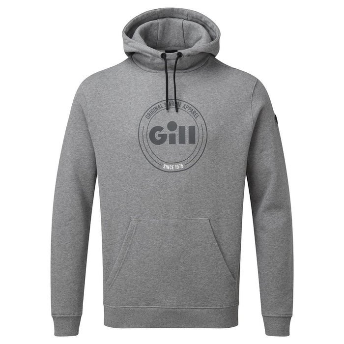 Gill Men's Cavo Organic Cotton Hoodie Large Grey Marl Long Sleeve Sweatshirt