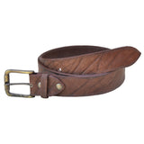 Tag Safari Buffalo Skin Genuine Leather Belt, Brass Buckle Fully Adjustable Made In Africa