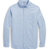 Vineyard Vines Men's Gingham On-The-Go brr Performance Button Down Long Sleeve Shirt