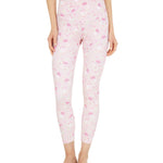 Onzie High Rise Rib Petite Rose Medium/Large Midi Leggings - Sports by Sager