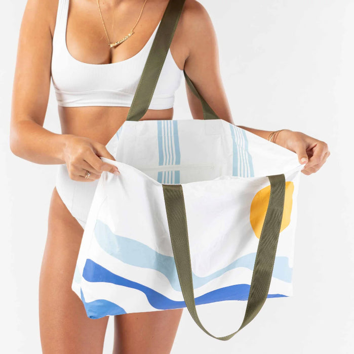 Aloha Collection Reversible Holo Holo Lightweight Splash-proof Beach Tote Bag