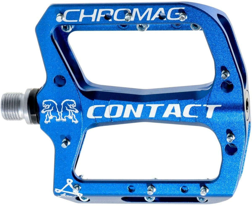 Chromag Contact Blue Aluminum Body Platform Downhill Bike Pedal