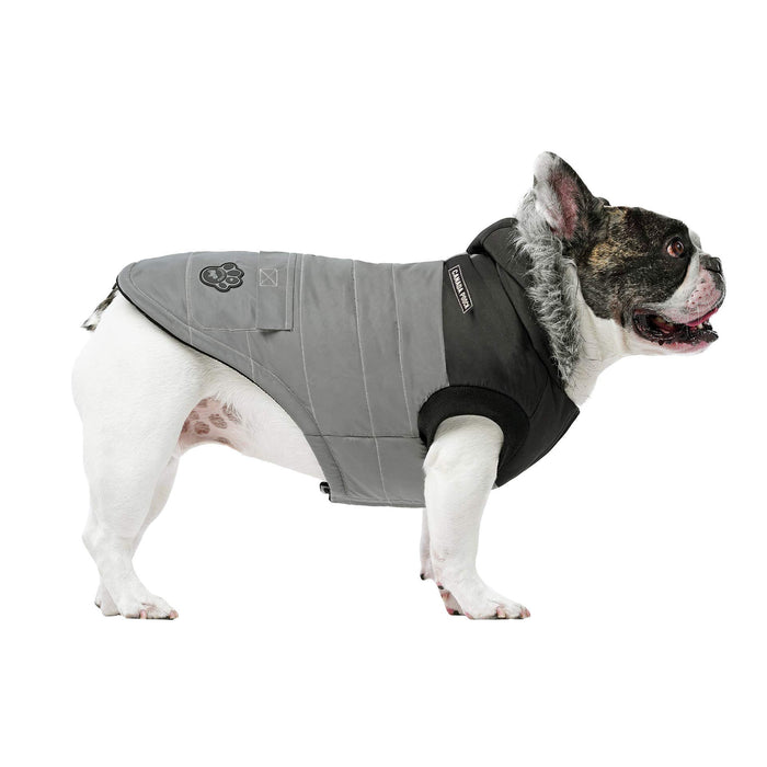 Canada Pooch True North Parka Size 18 Grey Reflective Insulated Dog Coat