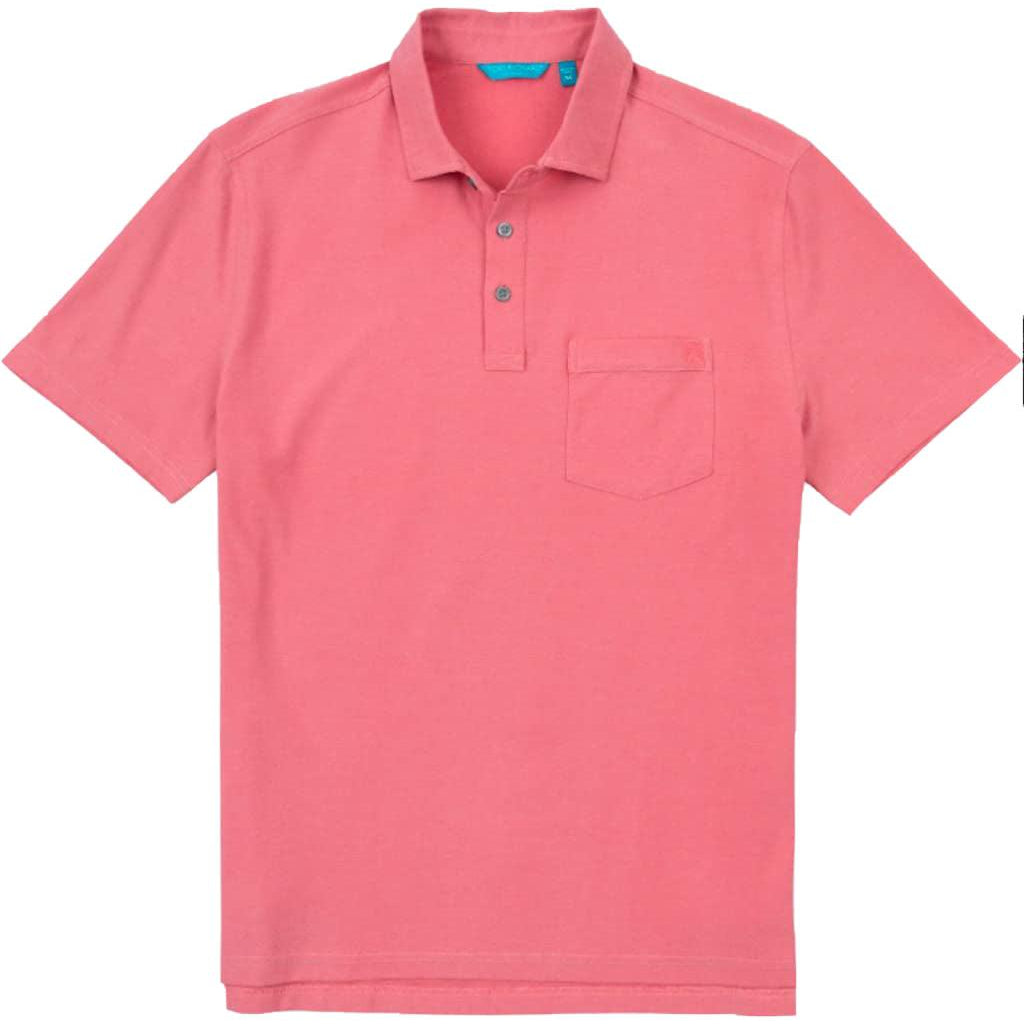 Tori Richard Men's Passport Hibiscus Medium Short Sleeve Polo Golf Shirt - Sports by Sager