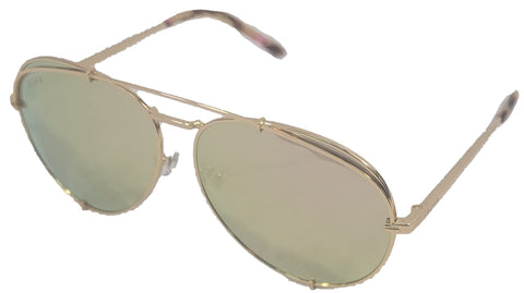 DIFF Eyewear Women's Koko Gold + Cherry Blossom Lens Sunglasses