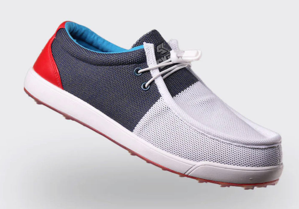 SKONI Men's Slip-On  Lightweight Moc Toe Golf Shoe