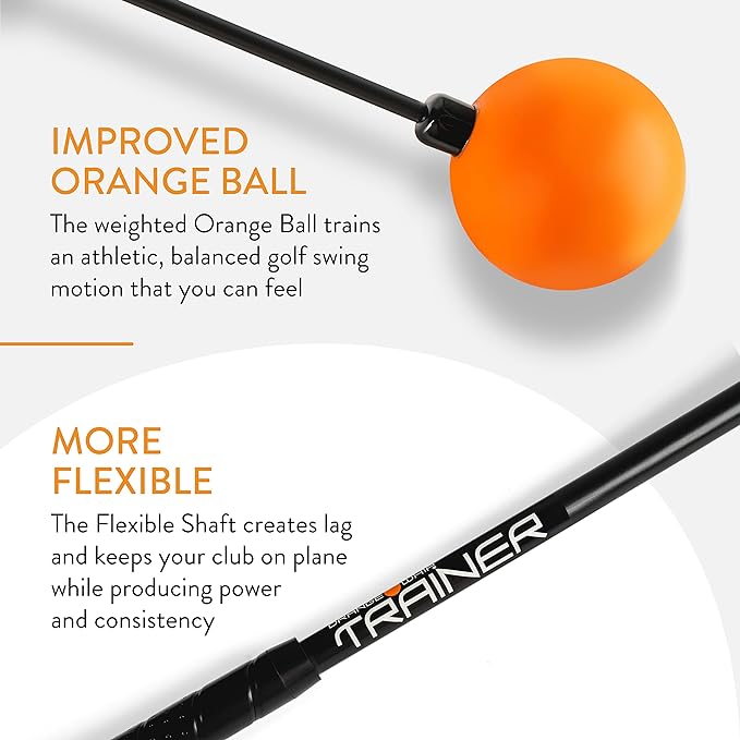 Orange Whip Trainer 47" Full-Size Golf Swing Training Aid