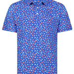 White Water Burgee Print Polo Breathable Short Sleeve Shirt - Sports by Sager