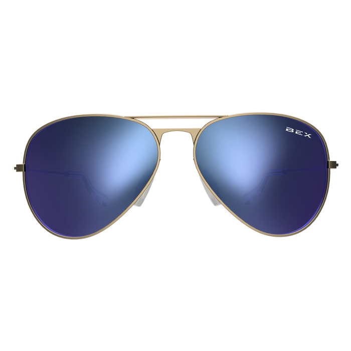 Bex Wesley Polarized Gold/Sky Sunglasses