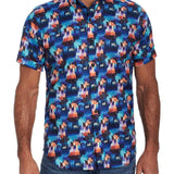 Robert Graham Men's Fryeburg Multi Medium Button-Up Short Sleeve Shirt