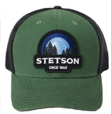 Stetson Embroidered Western Since 1865 Trucker Hat Green/Black Cap