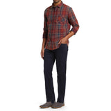 Mavi Men's Johnny Size 35/32 Slim Leg Chino Shark Dark Navy Twill Pants
