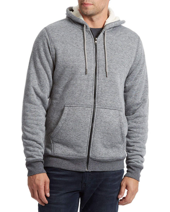 Flag & Anthem Grey Heather Norco Sherpa-Lined X-Large Full-Zip Hoodie