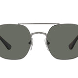 Persol Men's PO2483S Gunmetal with Green Polarized Lens Designer Sunglasses