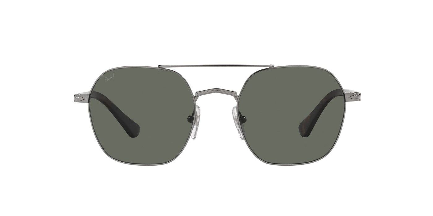 Persol Men's PO2483S Gunmetal with Green Polarized Lens Designer Sunglasses