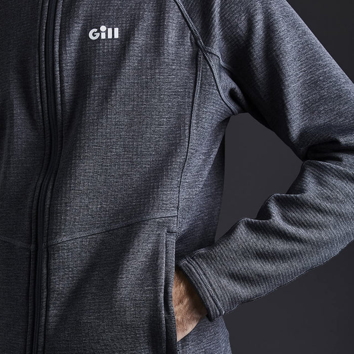 Gill Men's Dart Hoodie X-Small Steel Grey Thermal Long Sleeve Sweatshirt