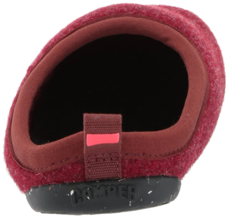 Camper Women's Burgundy Wabi Size 8 Premium Wool Slipper