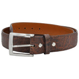 Tag Safari Elephant Skin Belt Genuine Leather Belt, Brass Buckle Fully Adjustable