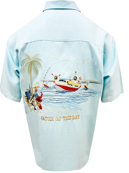 Bamboo Cay Mens Catch Of The Day Rayon Shirt