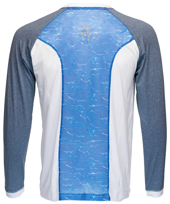 White Water Large Navy CanyonFlex Breathable Long Sleeve Shirt