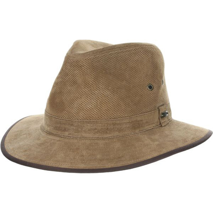 Stetson Men's Chelan Suede Leather Safari Fedora Hat — Sports by Sager