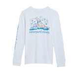 Vineyard Vines Women's Autumn Dog Long-Sleeve Pocket Cotton Shirt
