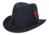 Scala Men's Classico Godfather Wool Felt Wide Brim Fedora Hat