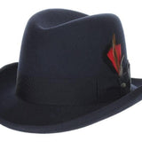 Scala Men's Classico Godfather Wool Felt Wide Brim Fedora Hat