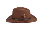 Scala Men's Dakota Crushable Wool Felt Outback Hat